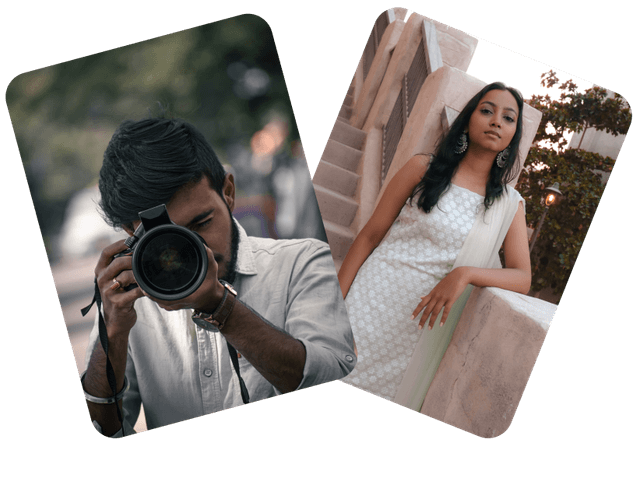 App screenshot: a match notification card showing two profiles